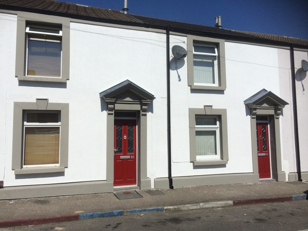 EWI Refurbishment Project, Sandfields, Port Talbot SPS Envirowall